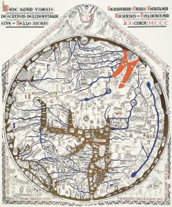 Mapa Mundi 1300 AD map karta